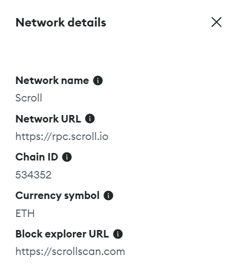 How to setup MetaMask for Scroll Network